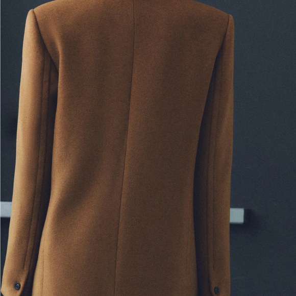 Mango Double Breasted Wool Blend Coat NWT - Picture 3 of 8